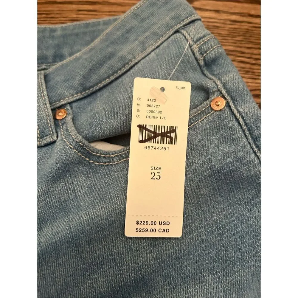Anthropologie Paige Brigitte Mid-Rise Boyfriend Jeans size 25
